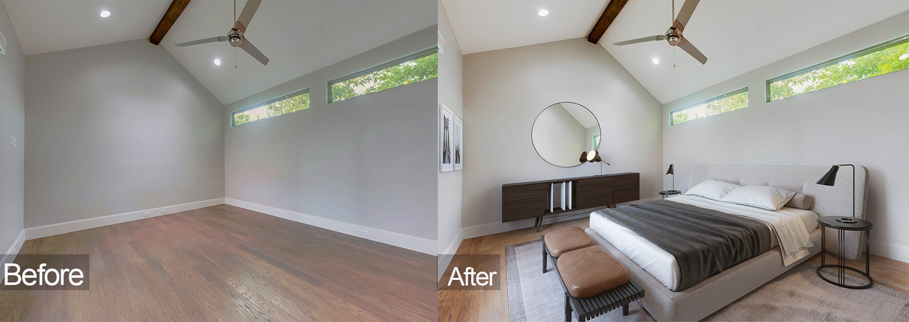 Best Bedroom Virtual staging